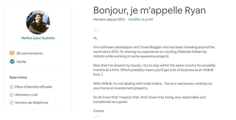 Parfaire votre profil